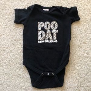 NOLA Who Dat onesie (6 months)